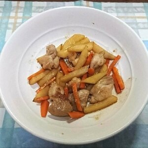 鶏肉とじゃがいものオイスター炒め♪